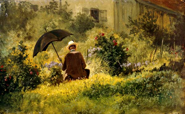 The painter in the garden from Carl Spitzweg
