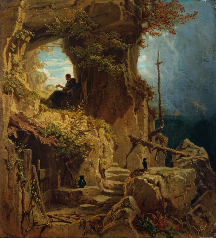 The hermit (Bene vixit qui bene latuit) from Carl Spitzweg