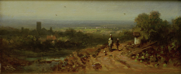 C.Spitzweg, Landschaft mit Reiter from Carl Spitzweg
