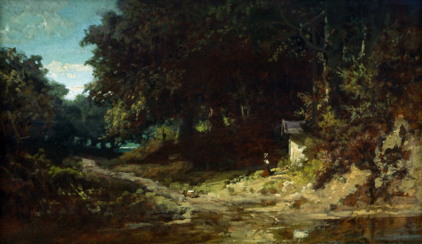 Spitzweg / Girl Praying in Woods / 1870 from Carl Spitzweg