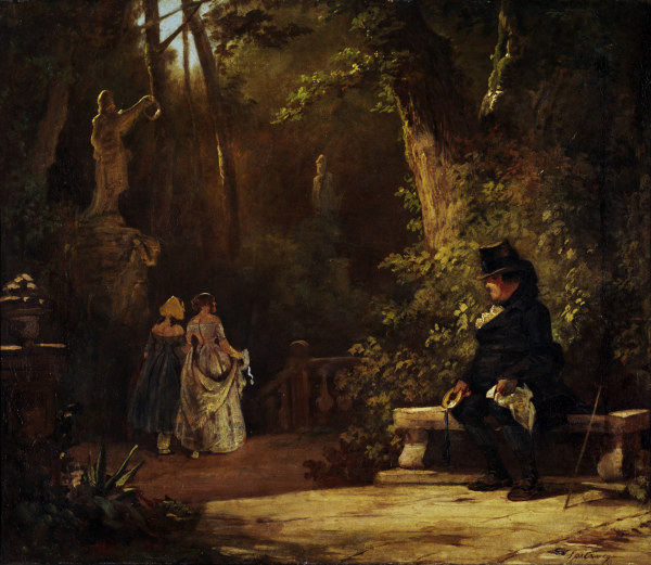 Spitzweg / The Widower / Painting / 1860 from Carl Spitzweg
