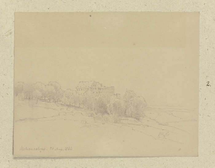Hohensolms castle from Carl Theodor Reiffenstein
