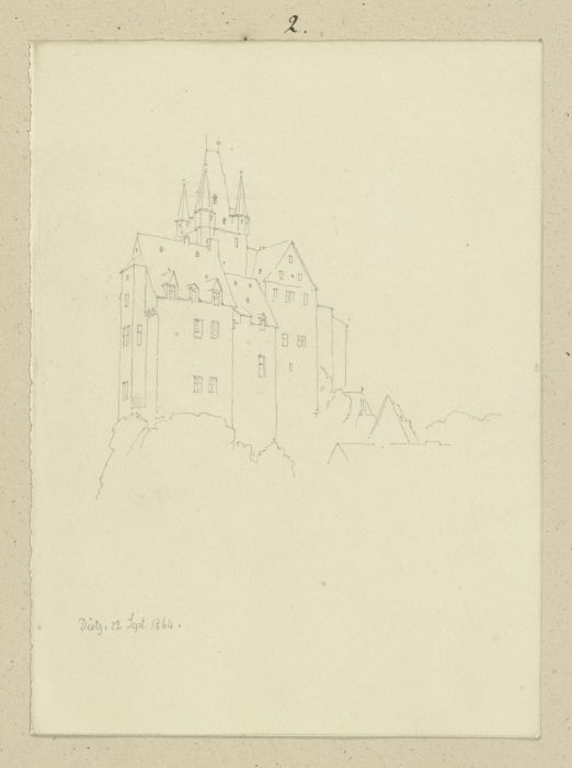The counts castle Diez from Carl Theodor Reiffenstein