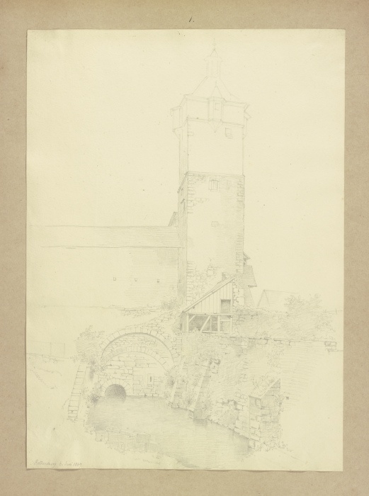 Der Klingentorturm in Rothenburg ob der Tauber from Carl Theodor Reiffenstein