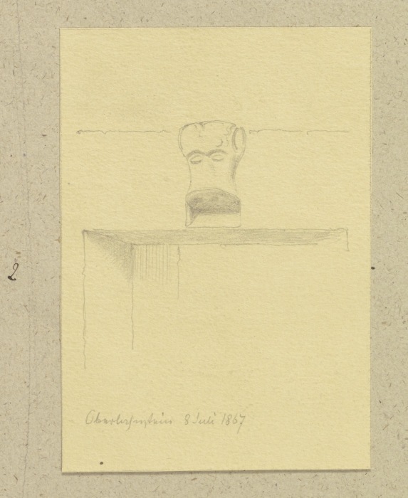 Figürliche Zier eines Türsturzes in Oberlahnstein from Carl Theodor Reiffenstein