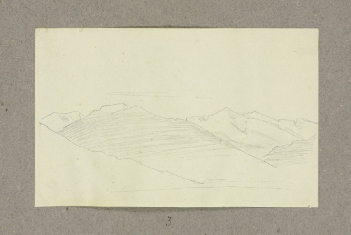 Mountain range from Carl Theodor Reiffenstein