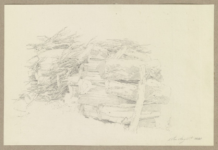Stack of wood from Carl Theodor Reiffenstein