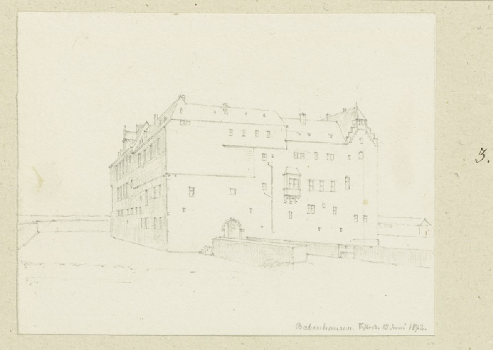 Babenhausen castle from Carl Theodor Reiffenstein
