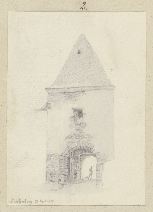 Torhaus der Burg Lichtenberg (?) from Carl Theodor Reiffenstein