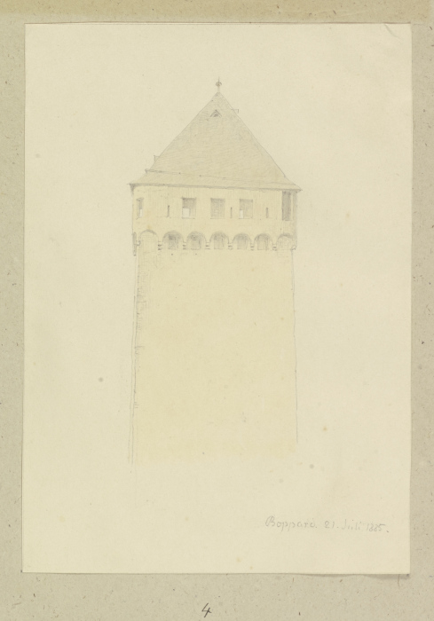 Tower in Boppard from Carl Theodor Reiffenstein