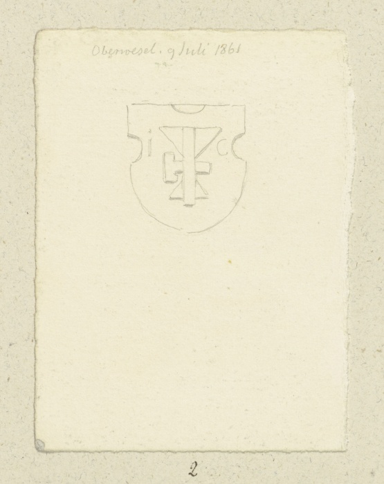 Crest in Oberwesel from Carl Theodor Reiffenstein