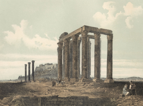 Athens , Olympieion from Carl Votteler