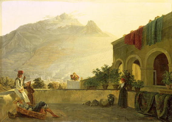 The Sentry on Ischia, 1829 (oil on canvas) from Carl Wilhelm Götzloff