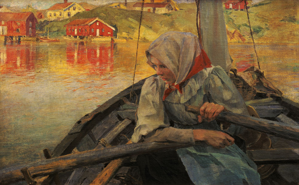 The fisherman girl (Fiskarflicka) from Carl Wilhelmson
