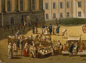 Market in the Alter Markt, Potsdam, 1772 (detail from 330433)
