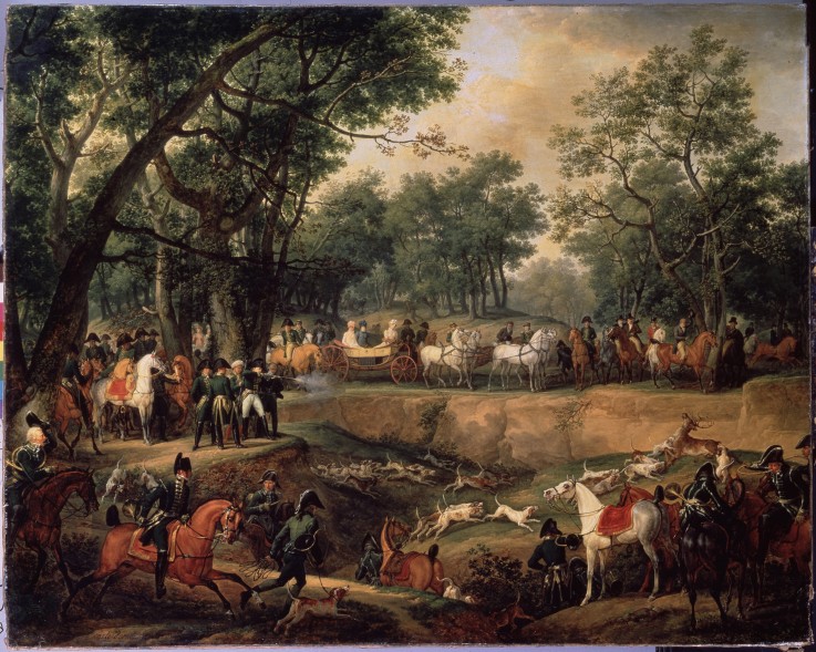 Napoleon on a Hunt in the Compiègne Forest from Carle Vernet