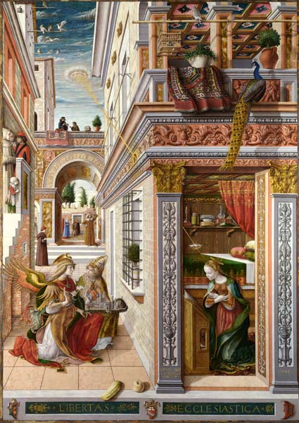 Verkuendigung an Maria mit dem Heiligen Emidius from Carlo Crivelli