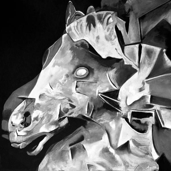 TRANSGEOMETRIC HORSE IN SIENA from Carlo  Hackert