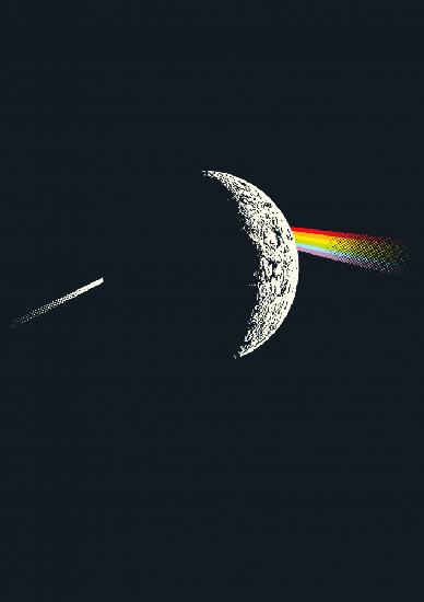 Refraction Shadow of the Moon