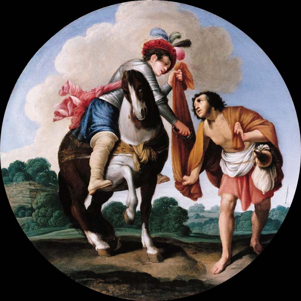 Saint Martin and a beggar from Carlo Saraceni