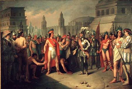 The Imprisonment of Guatimocin by the Troops of Hernan Cortes from Carlos Maria Esquivel