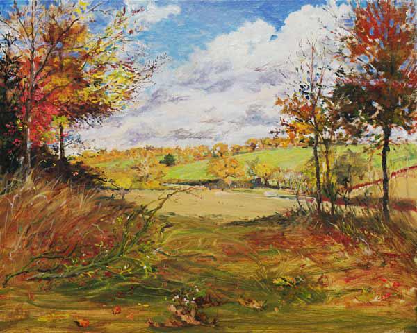 Autumn (oil on canvas) 