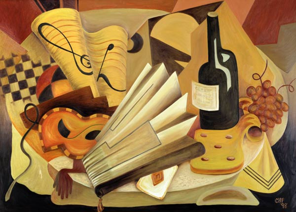 A Theatrical Dinner, 1998 (oil on canvas)  from Carolyn  Hubbard-Ford