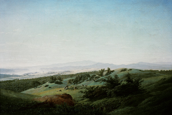 Landscape with lake from Caspar David Friedrich