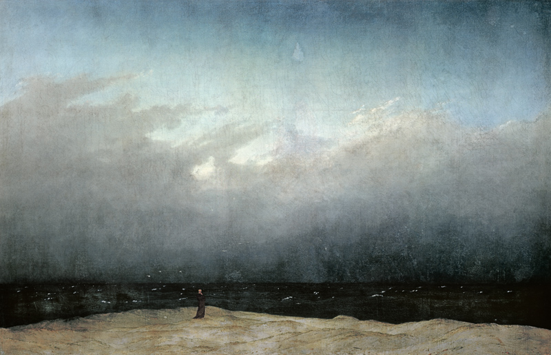 The Monk by the Sea (before restoration) from Caspar David Friedrich