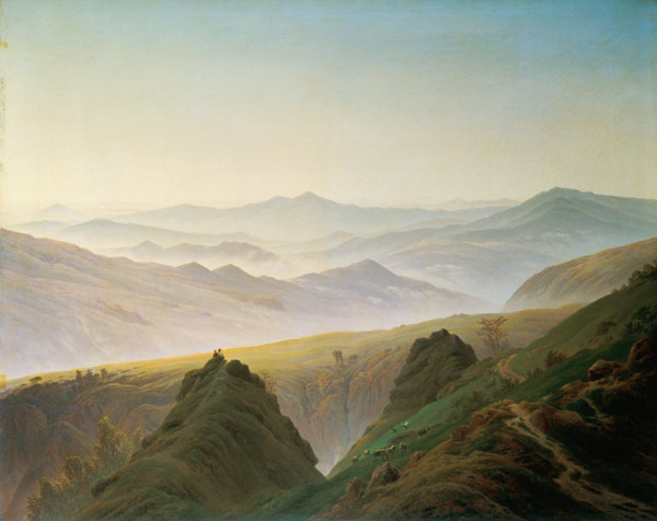 The morning in the mountains from Caspar David Friedrich