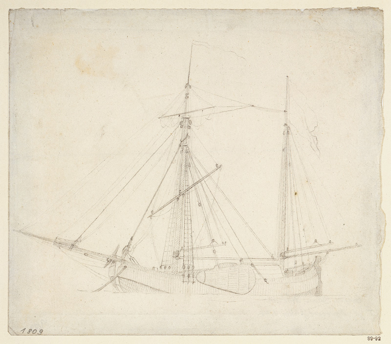 Segelschiff from Caspar David Friedrich