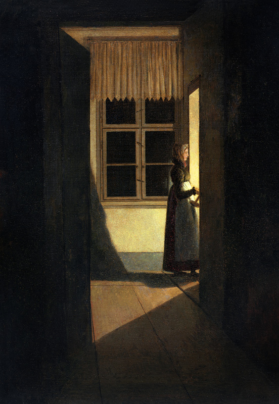 The Woman with the Candlestick from Caspar David Friedrich