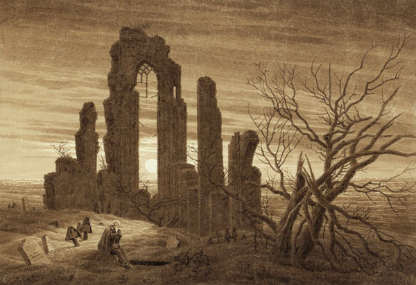Winter - Night - Old Age and Death (from the times of day and ages of man cycle) from Caspar David Friedrich