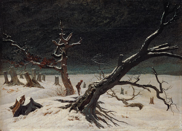 Winter landscape from Caspar David Friedrich