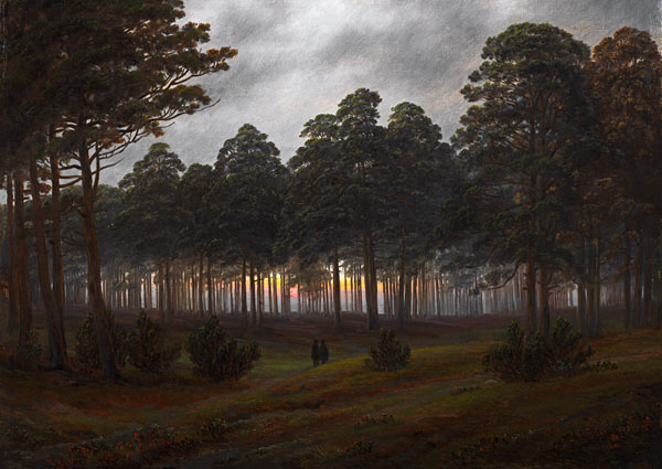 The evening from Caspar David Friedrich