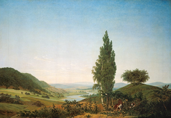 The Summer (Landscape with Lovers) from Caspar David Friedrich