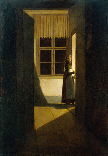 Woman with the candlestick from Caspar David Friedrich