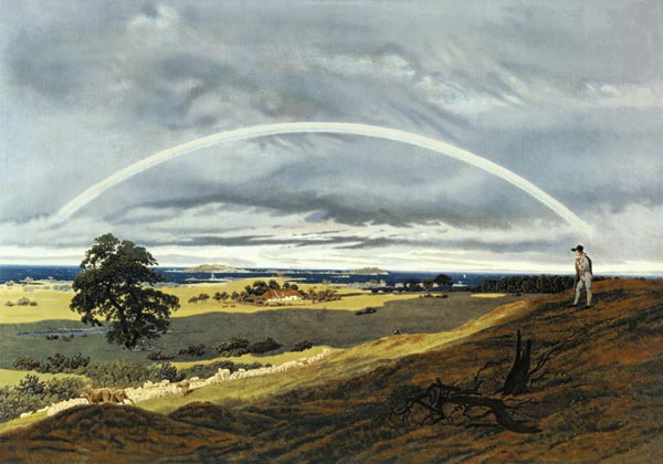 Landscape with the rainbow from Caspar David Friedrich