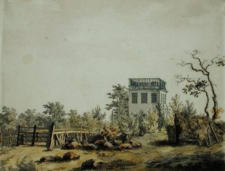 Landscape with a Pavilion from Caspar David Friedrich
