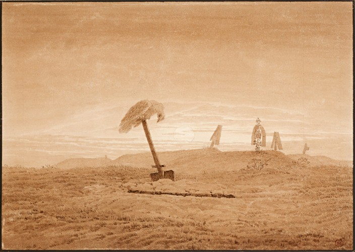 Landscape with Graves from Caspar David Friedrich