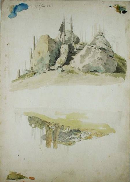 Rock and Tree: Two Studies from Caspar David Friedrich