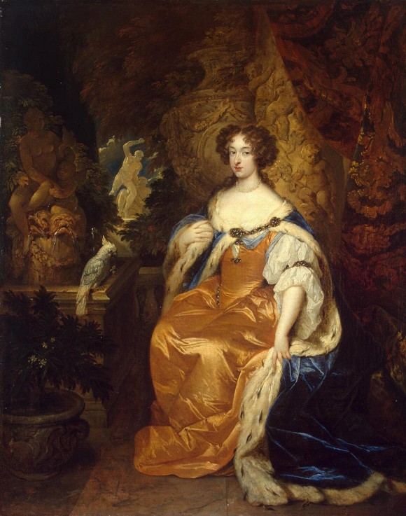 Portrait of Queen Mary II of England (1662-1694) from Caspar Netscher