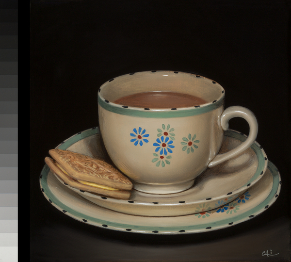 Teascape with Custard Cream from Catherine  Abel