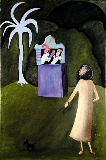 Punch and Judy, 1983 (oil on canvas)  from Celia  Washington