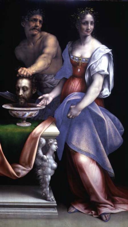 Salome with the head of St. John the Bap - Cesare da Sesto as art