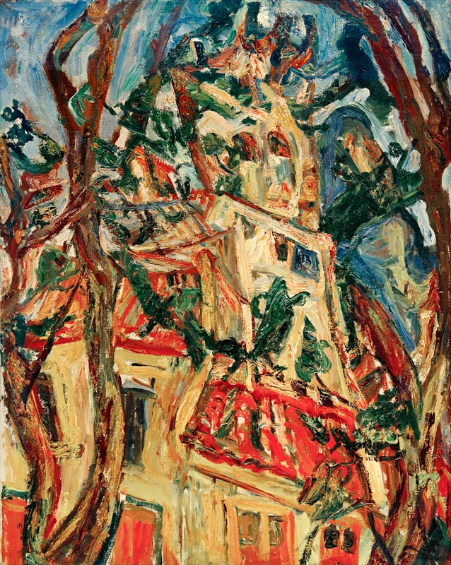 The church tower of Saint-P from Chaim Soutine