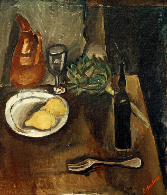 Still life with artichoke from Chaim Soutine
