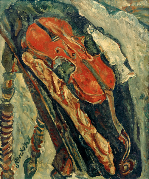 Still life with Violin, Bre from Chaim Soutine