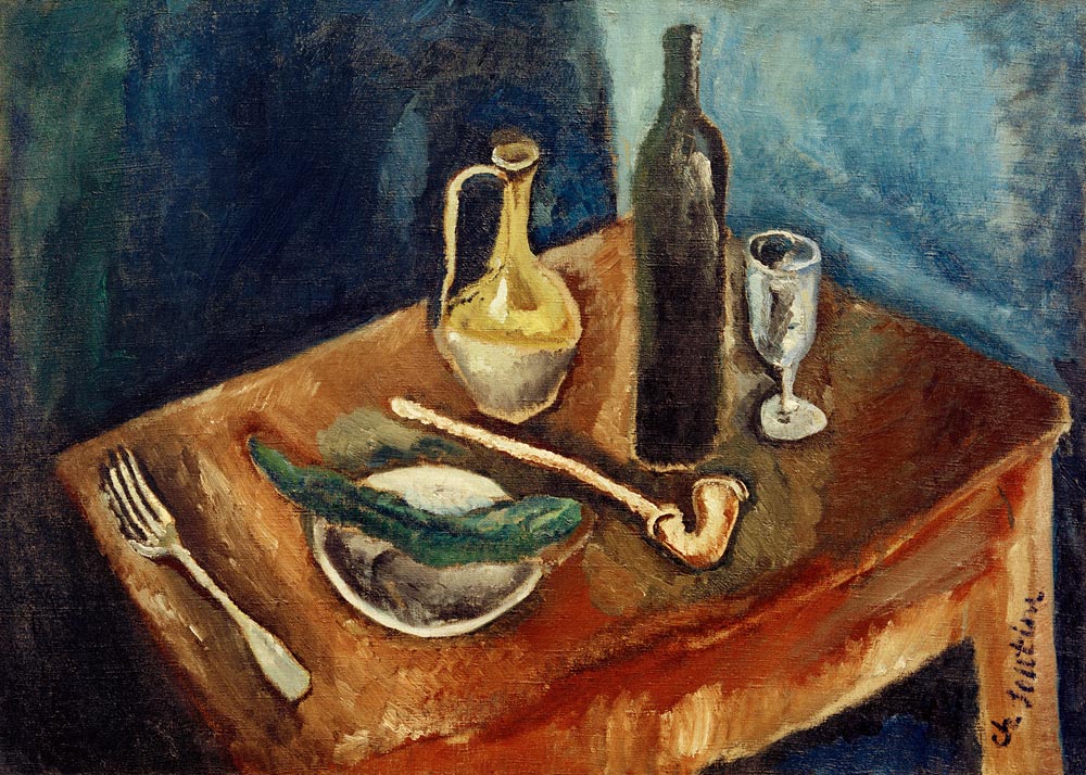 Still life with pipe from Chaim Soutine