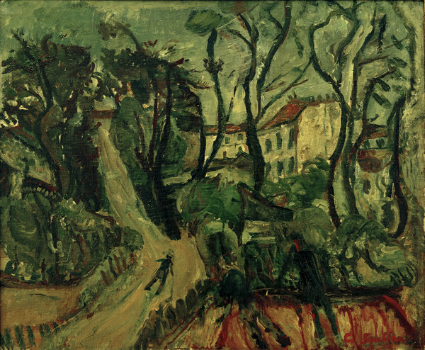 Landscape with houses from Chaim Soutine